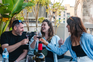 Fun & Unpretentious Rooftop Wine Tasting