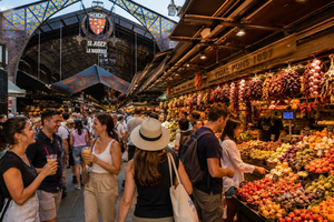 Barcellona: Tour turistico di Las Ramblas, Boquería e del Quartiere Gotico