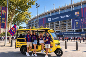 privévoetbaltour in elektrische tuktuk