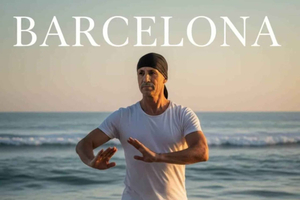 Sunrise Tai Chi Session on Barceloneta Beach