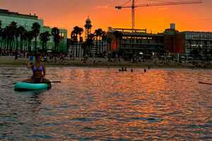 Sunset Paddle Surfing Session + Instructor + Photos
