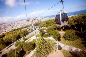 Montjuïc linbana tur och retur biljett