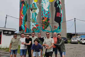 Street Art E Scooter-tur