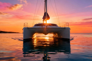Caye Caulker Sunset Catamaran Cruise with Drinks and Snacks