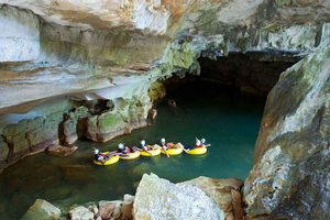 San Pedro: Xunantunich, tubing in grotta e zipline