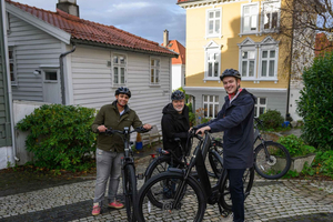 Naturskön elcykeltur