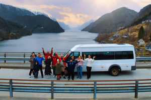 Tour del Fiordo del Circolo d'Oro di Bergen in minibus