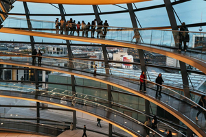 Gruppetur i regeringsdistriktet med Rigsdagen og tagterrassen
