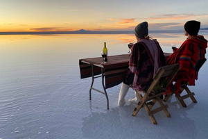 From La Paz: 1-Day 1-Night Uyuni Salt Flats Tour by Flight