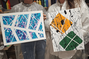 Splatter Art Experience with Protective Gear