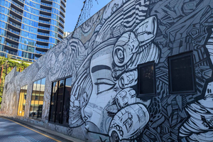 tour guiado a pie de arte público y urbano