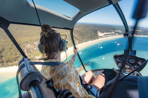 Isla Moreton: Excursión de snorkel en Tangalooma con excursión en helicóptero