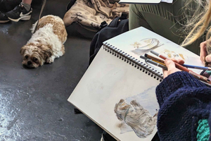 Bristol: Dog Life Drawing led by local Artist Cai Burton