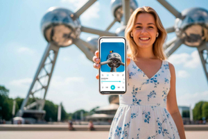 Bruxelles : billet d'entrée pour l'Atomium et visite audio du musée et de la ville