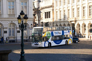 Brussel: Bykort med hopp-på-hopp-av-buss