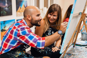 Budapest: Paint and sip experience