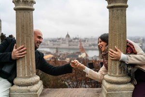 Privat fotografering i Budapest på ikoniske steder i byen