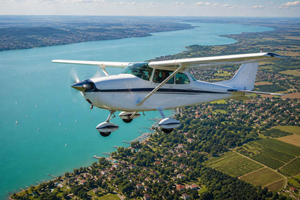 vuelo en avioneta al lago Balatón