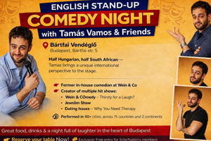 Noche de «stand-up comedy» en inglés - Bártfai Vendéglő Budapest