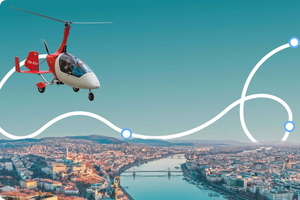 recorrido panorámico en autogiro