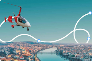 recorrido panorámico en autogiro