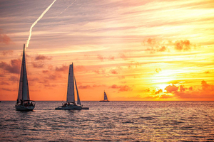 Sunny Beach: Katamarankrydstogt ved solnedgang med middag og prosecco