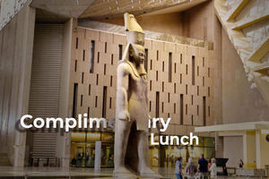 Kairo, Egypten Stora egyptiska museet, pyramiderna, sfinxen, rundtur och lunch