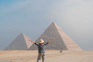Kairo: Pyramiderna och Sfinxen Pyramider och Sfinx Tour med River Nile Felucca Ride