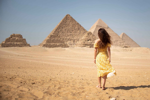 Fra Cairo: Halvdagstur til pyramiderne i Giza og sfinksen
