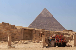 Från Port Said : Pyramiderna i Giza & Nationalmuseet
