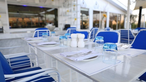 White & Blue - “The Greek Club”