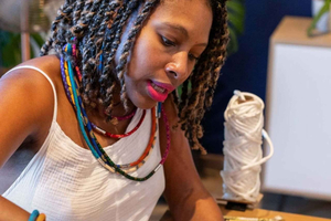 Create jewelry with African fabrics with a designer in Cape Town