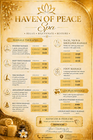 Haven of peace spa