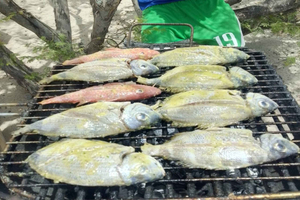 Fisketur med grill og snorkling på øya Djeu Boavista