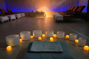 Sal: Opplevelse med veiledet mindfulness og lydbad