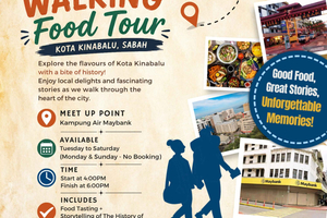 Tour gastronómico a pie de 2 horas por Kota Kinabalu