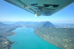 Chambéry: Battesimo dell'aria di 20 minuti in ULM aereo CTLSi sopra le Alpi