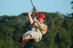 Da San Jose: Adventure Combo Canopy e Rafting Pozo Azul