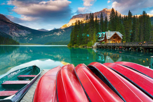 Lake Louise, Emerald, Moraine/ Minnewanka & Johnston Canyon
