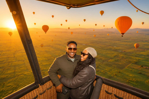 Marrakech: Volo in mongolfiera, colazione berbera e giro in cammello