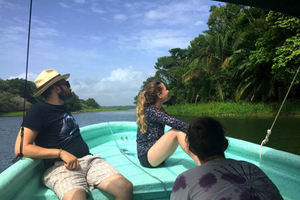 Isla de los Monos, Navegación en el Canal de Panamá y Pueblo Indio