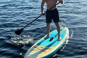 Fiordo di Oslo: SUP all'isola di Malmøya e salmone al falò