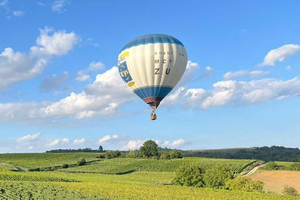 Reims (Pouillon) : Voo de balão de ar quente com champanhe