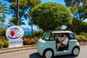 Saint-Jean-Cap-Ferrat, Eze, Monaco Tour in a 100% electric Fiat Topolino