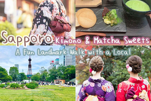 Sapporo Kimono & Matcha Sweets: A Fun Walk with a Local