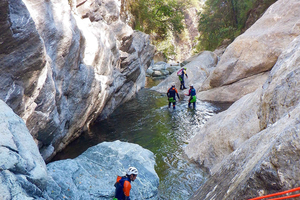Valle D'Aosta: Canyoning Teste-se no torrente Chalamy