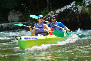 Vallon-Pont-d'Arc: descida do Ardèche de canoa/caiaque – percurso de 7 km