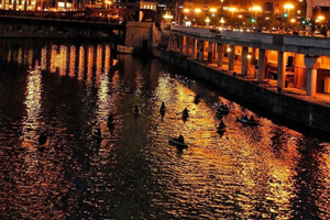 Guided Twilight Kayak Paddle on the River