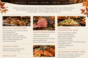 Thanksgiving Buffet with Live Jazz Trio