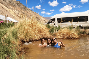 Incredible hot springs in the Andes